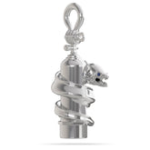 Silver Moray Eel Scuba Tank Pendant